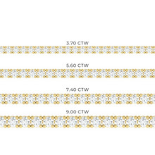 Load image into Gallery viewer, Lucce Diana Tennis Bracelet 3.70CTW DEF VVS Lab Diamond 14K Yellow Gold