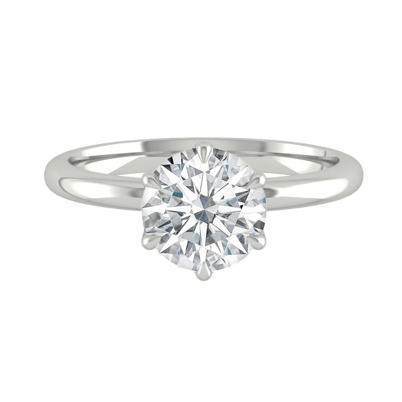 Lucce Lucia 6-Prong Round Moissanite