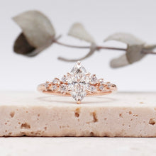 Load image into Gallery viewer, Lucce Ellia Marquise Moissanite