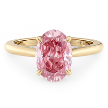 Load image into Gallery viewer, Lucce Azalea 4-Prong Oval Rosé Pink Diamond
