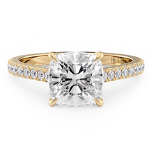 Load image into Gallery viewer, Lucce Azalea Pavé Cushion Diamond