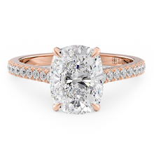 Load image into Gallery viewer, Lucce Azalea Pavé Cushion Diamond