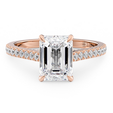 Load image into Gallery viewer, Lucce Azalea Pavé Emerald Diamond