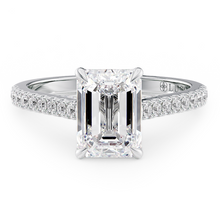 Load image into Gallery viewer, Lucce Azalea Pavé Emerald Diamond