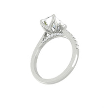 Load image into Gallery viewer, Azalea Pavé Radiant Platinum