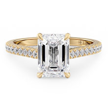 Load image into Gallery viewer, Lucce Azalea Pavé Emerald Diamond