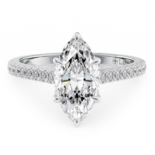 Load image into Gallery viewer, Lucce Azalea Pavé Marquise Moissanite