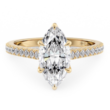Load image into Gallery viewer, Lucce Azalea Pavé Marquise Moissanite