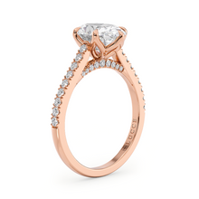 Load image into Gallery viewer, Lucce Azalea Pavé 6-Prong Oval Diamond