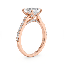 Load image into Gallery viewer, Lucce Azalea Pavé Princess Moissanite