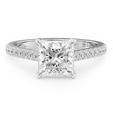 Load image into Gallery viewer, Lucce Azalea Pavé Princess Moissanite