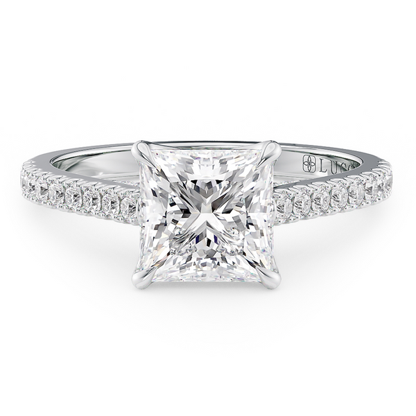 Lucce Azalea Pavé Princess Moissanite