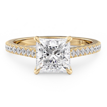Load image into Gallery viewer, Lucce Azalea Pavé Princess Moissanite