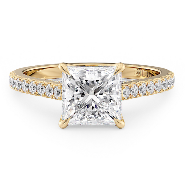 Lucce Azalea Pavé Princess Moissanite
