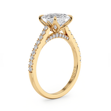 Load image into Gallery viewer, Lucce Azalea Pavé Princess Moissanite