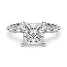 Load image into Gallery viewer, LUCCE ECUADORIAN™ Pave Princess Lab Diamond 1.03ct E VVS2 14K White Gold