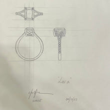 Load image into Gallery viewer, Lucce Lara Sunburst Radiant Lab Diamond 1.46ct Fancy Vivid Yellow VVS2 IGI 18K Yellow Gold