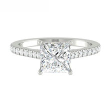 Load image into Gallery viewer, Lucce Firenze Pavé Princess Moissanite