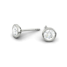 Load image into Gallery viewer, Lucce Carla Round Earrings Lab Diamond 1.68ctw E VVS2 Id IGI Platinum