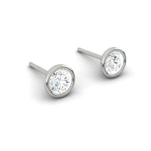 Load image into Gallery viewer, Lucce Carla Round Earrings Lab Diamond 1.68ctw E VVS2 Id IGI Platinum