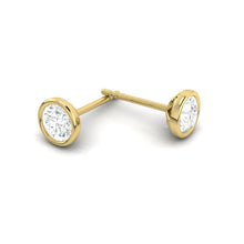 Load image into Gallery viewer, Lucce Carla Round Earrings Lab Diamond 0.22CTW 18K Yellow Gold