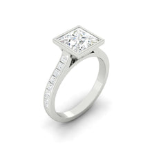 Load image into Gallery viewer, Lucce Carla Channel Princess Moissanite