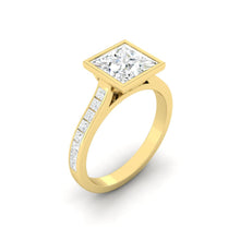 Load image into Gallery viewer, Lucce Carla Channel Princess Moissanite