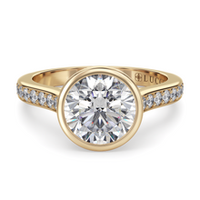 Load image into Gallery viewer, LUCCE CARLA™ Pavé Round Lab Diamond 1.03ct D VVS2 IGI 14K Yellow Gold