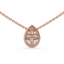 Load image into Gallery viewer, Lucce Carla Pear Necklace Diamond