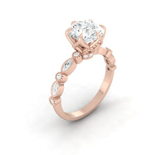 Load image into Gallery viewer, Lucce Christine Round Moissanite