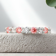 Load image into Gallery viewer, Lucce Rivera Rosé Pink 0.99ctw Lab Diamond Platinum