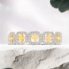 Load image into Gallery viewer, Lucce Constance Elle Polished 0.48 CTW Lab Diamond 18K White/Yellow Gold