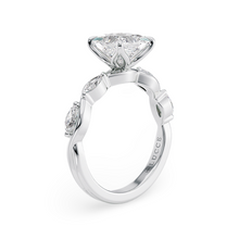 Load image into Gallery viewer, Constance Petal Cushion Engagement Ring with Lab or Natural Diamond and marquise accents in Gold or Platinum
Lucce, Manila, Philippines