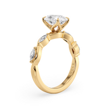 Load image into Gallery viewer, Lucce Constance Petal Oval 4-Prong Diamond