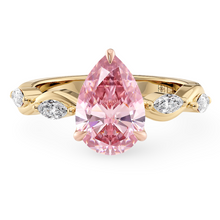 Load image into Gallery viewer, Lucce Constance Petal Pear Rosé Pink Diamond