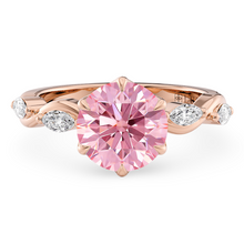 Load image into Gallery viewer, Lucce Constance Petal Round Rosé Pink Diamond