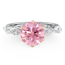 Load image into Gallery viewer, Lucce Constance Petal Round Rosé Pink Diamond
