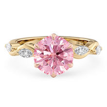 Load image into Gallery viewer, Lucce Constance Petal Round Rosé Pink Diamond