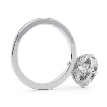 Load image into Gallery viewer, Lucce Constance Solitaire Round Lab Diamond 0.54ct D VVS2 Id IGI 14K White Gold and Platinum Prongs