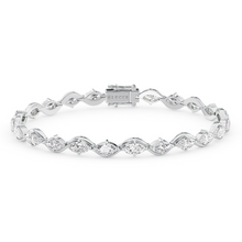 Load image into Gallery viewer, Lucce Constance Tennis Bracelet 5.50CTW Lab Diamond 14K White Gold