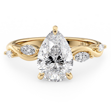 Load image into Gallery viewer, LUCCE CONSTANCE™ Viello Pear Lab Diamond 1.26ct E VVS2 IGI 14K Yellow Gold