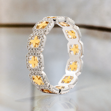 Load image into Gallery viewer, Lucce Constance Elle Polished 0.48 CTW Lab Diamond 18K White/Yellow Gold