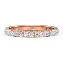 Load image into Gallery viewer, LUCCE Half Eternity Pavé Diamond Ring in Gold or Platinum