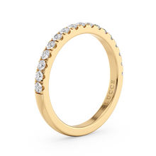 Load image into Gallery viewer, LUCCE Half Eternity Pavé Diamond Ring in Gold or Platinum
