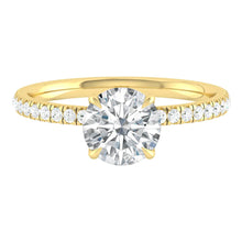 Load image into Gallery viewer, Lucce Lucia Halo Pavé Round Moissanite