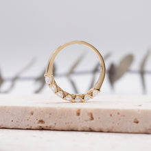 Load image into Gallery viewer, Lucce Rivera 7-Stone 0.77CTW Lab Diamond 18K Yellow Gold