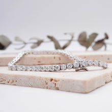 Load image into Gallery viewer, Lucce Diana Tennis Bracelet 5.60CTW DEF VVS Lab Diamond 14K White Gold