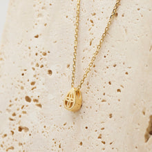 Load image into Gallery viewer, Lucce Carla Pear Necklace Lab Diamond 0.50ct D VVS2 Ex IGI 14K Yellow Gold