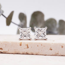 Load image into Gallery viewer, Lucce Kaela Earrings Princess Diamond
