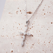 Load image into Gallery viewer, Lucce Saved Cross Diamond Necklace